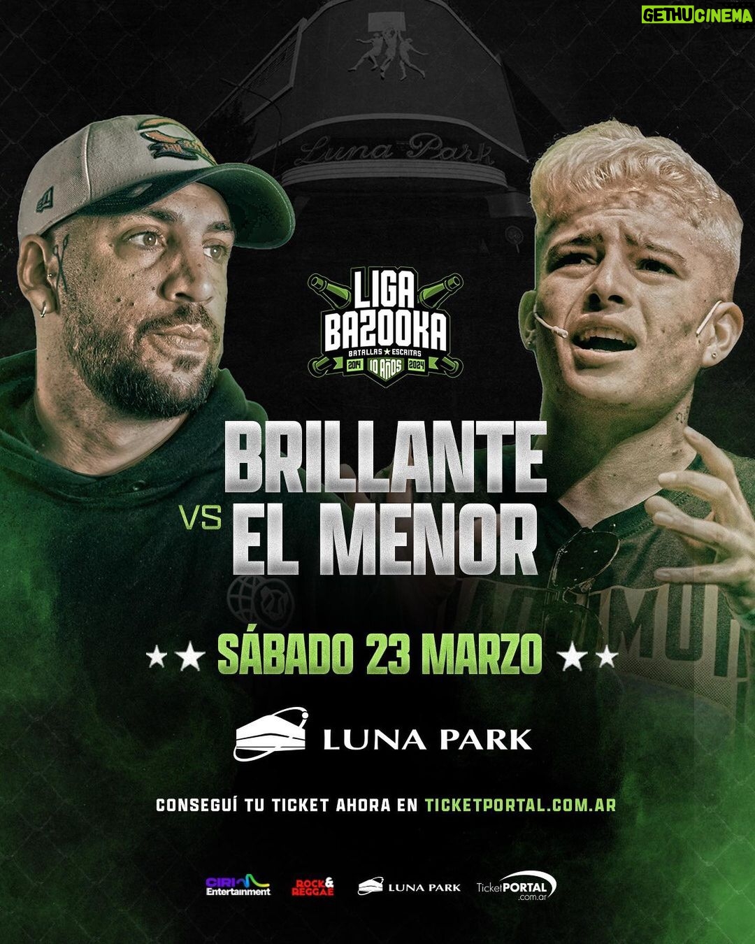 Dtoke Instagram - CONOCÉ TODOS LOS CRUCES DE BAZOOKA EN EL LUNA En este post develamos los enfrentamientos de la nueva internacional de Liga Bazooka. El próximo 23 de marzo, por primera vez una liga de batallas escritas llega al estadio Luna Park, el icónico Palacio de los Deportes porteño. Conseguí ahora tu ticket para este evento histórico en Buenos Aires. Link de venta en nuestras stories — #LigaBazooka #LunaPark #ChiliParker #BlueOne #Stuart #Teorema #Replik #Jaloner #Brillante #ElMenor #Markitos #BigSoul #battlerap #rapbattles #batallasescritas #rapargentino