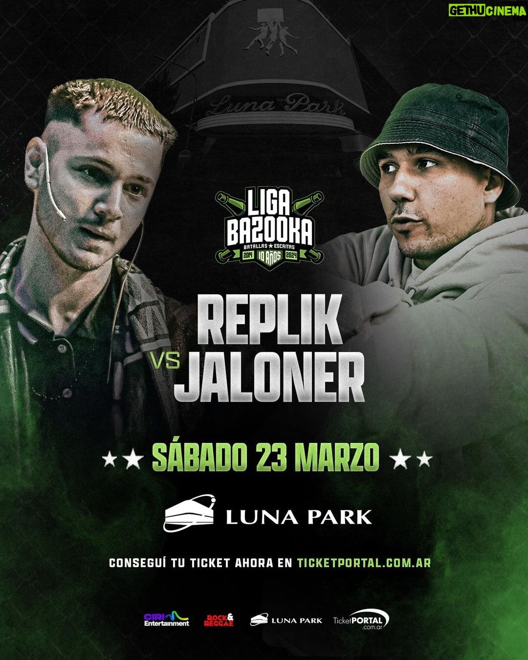 Dtoke Instagram - CONOCÉ TODOS LOS CRUCES DE BAZOOKA EN EL LUNA En este post develamos los enfrentamientos de la nueva internacional de Liga Bazooka. El próximo 23 de marzo, por primera vez una liga de batallas escritas llega al estadio Luna Park, el icónico Palacio de los Deportes porteño. Conseguí ahora tu ticket para este evento histórico en Buenos Aires. Link de venta en nuestras stories — #LigaBazooka #LunaPark #ChiliParker #BlueOne #Stuart #Teorema #Replik #Jaloner #Brillante #ElMenor #Markitos #BigSoul #battlerap #rapbattles #batallasescritas #rapargentino