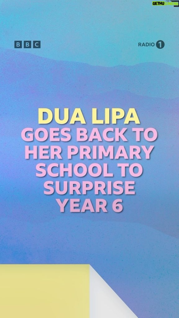 Dua Lipa Instagram - very surreal and the most wholesome day going back and surprising everyone at my old school with @bbcradio1 and @greg_james🫀 sooo many smiles, pure happiness !!!