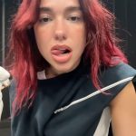 Dua Lipa Instagram – Training season merch drop!!! Hope you’re as obsessed as I am 🏁🖤