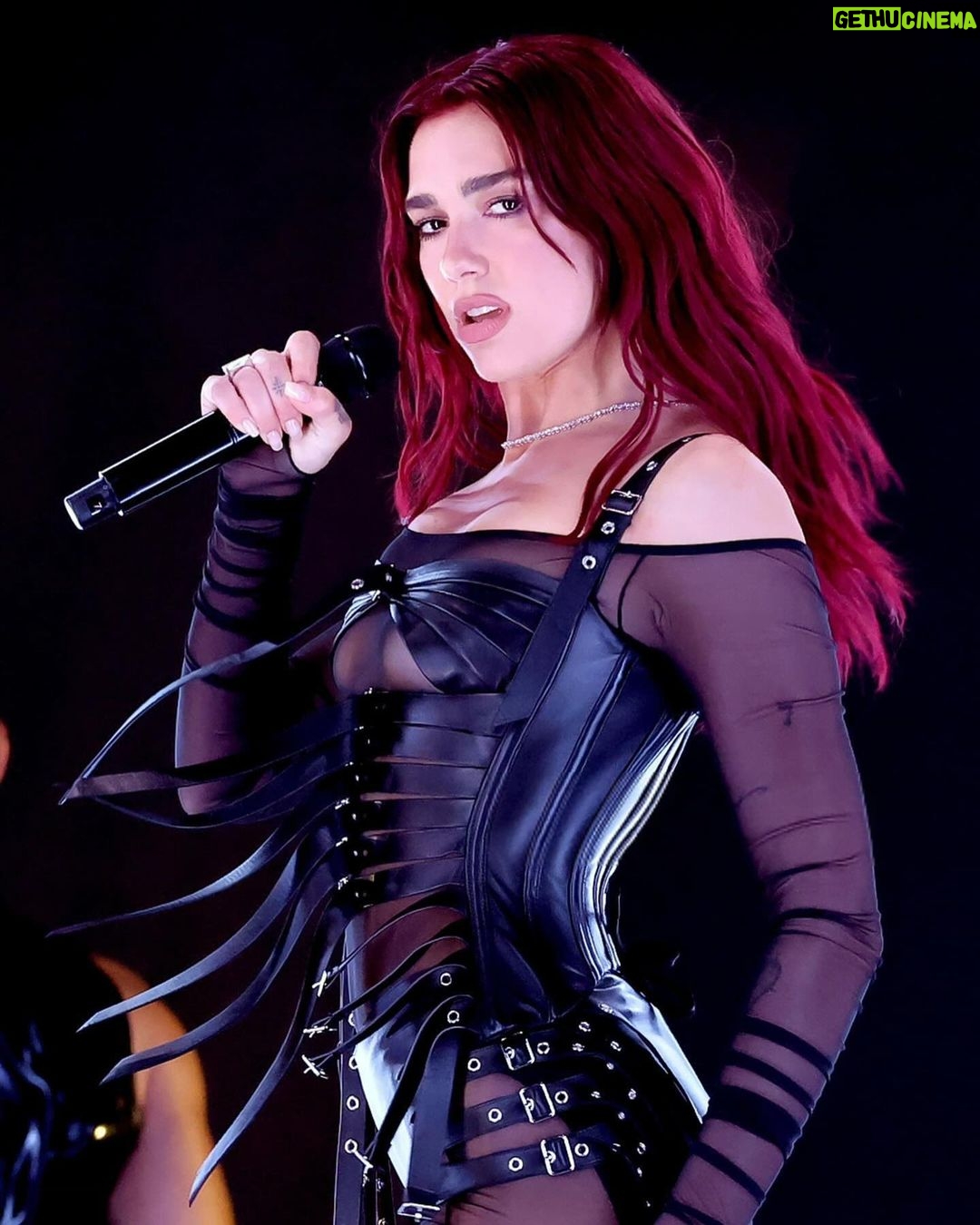 Dua Lipa Instagram - mentally still here 🖤 @recordingacademy 🖤 @charmladonna @diavolo_la 🖤