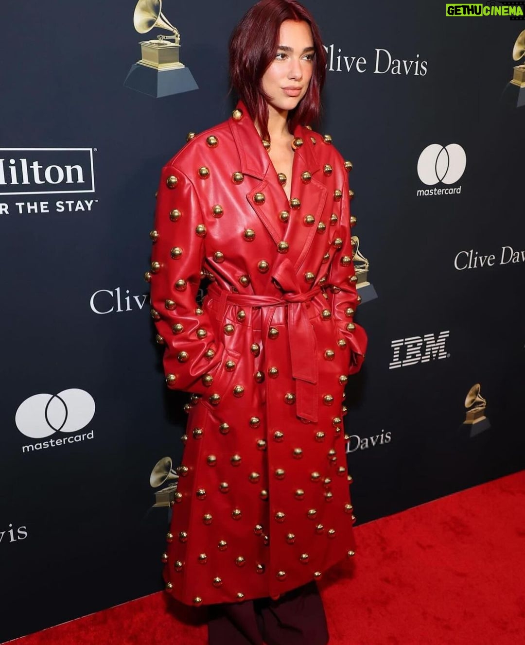 Dua Lipa Instagram - Clive Davis Pre-Grammy Party last night 🔐