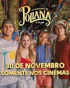 Duda Pimenta Instagram - Gente, tá chegando o dia! 🗣️🗣️🗣️ 30 de Novembro estreia “As Aventuras de Poliana - O Filme” nas telonas de todo Brasil e eu tô muito, MUITO feliz! Quero agradecer todo mundo que participou de alguma forma desse projeto de levar o sucesso de Poliana para o cinema, o resultado ficou incrível, um filme divertido, emocionante e para toda a família curtir. Elenco, direção, produção, parceiros, técnica, vocês são maravilhosos. Obrigada família @sbt e Íris Abravanel por terem visto em mim alguém que pudesse dar vida para a Kessya, essa personagem que mudou a minha história e que vai existir pra sempre no meu coração e no coração do público. Convido GERAL para ir assistir no cinema, principalmente na primeira semana, bora prestigiar o cinema nacional e também descobrir o que esse quarteto fantástico aprontou. Foi feito com muito carinho e tenho certeza que vocês irão amar. Fotos da pré-estreia em SP ✨ @polianamocaoficial @wbpictures_br @panoramica_filmes @igorjansen @enzokoficial @sophiavalverde @barbarafrancaa @labocchino @pabloxmorais @daltonvighreal @jacksonantunesreal Cláudio Boeckel @hernanvi #polianaofilme #asaventurasdepolianaofilme #dudapimenta #igorjansen #sophiavalverde #enzokrieger #sbt #cinema