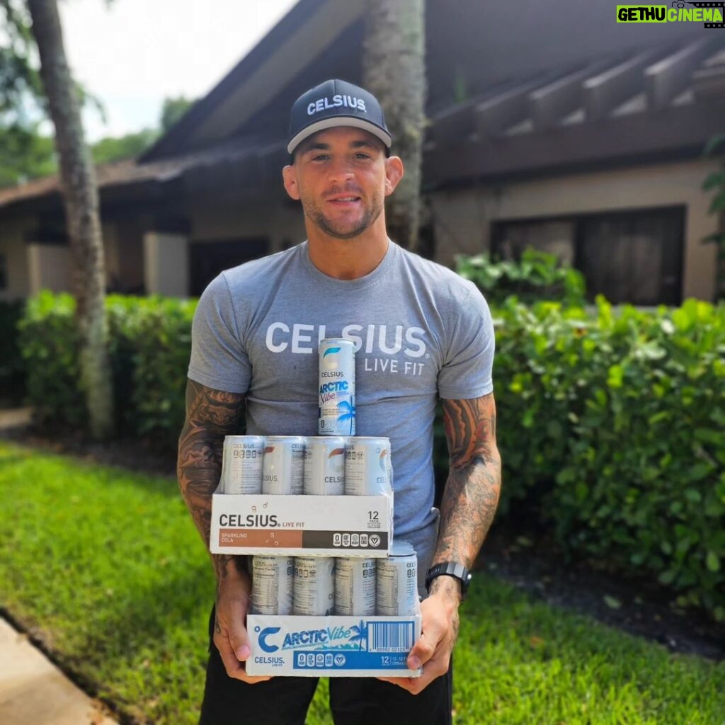 Dustin Poirier Instagram - Stocking up with @celsiusofficial for the last week of training camp! #PaidInFull #livefit Coconut Creek, Florida