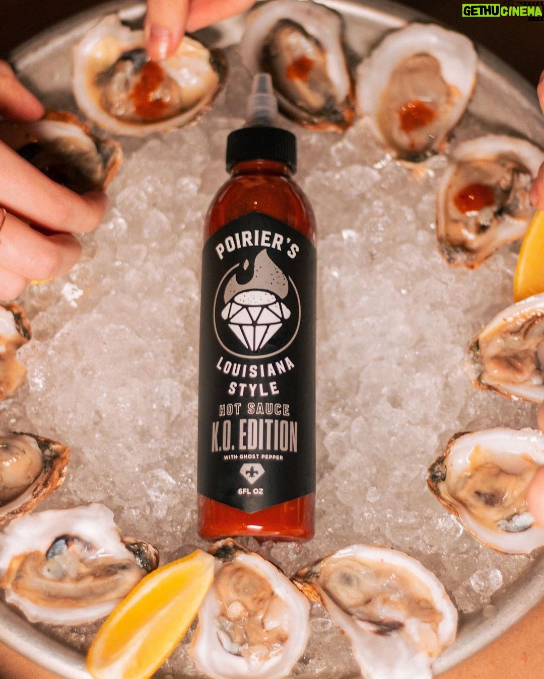 Dustin Poirier Instagram - Two weeks til showtime 🔥💎🔥 What kind of spicy spread are you prepping for UFC 299? From oysters to wings to popcorn, just add Poirier’s Louisiana Style Hot Sauce and you’re snack is set!