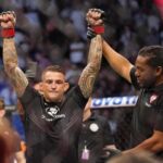 Dustin Poirier Instagram – Chasing this feeling. VICTORY 

#PaidInFull #ElDiamante