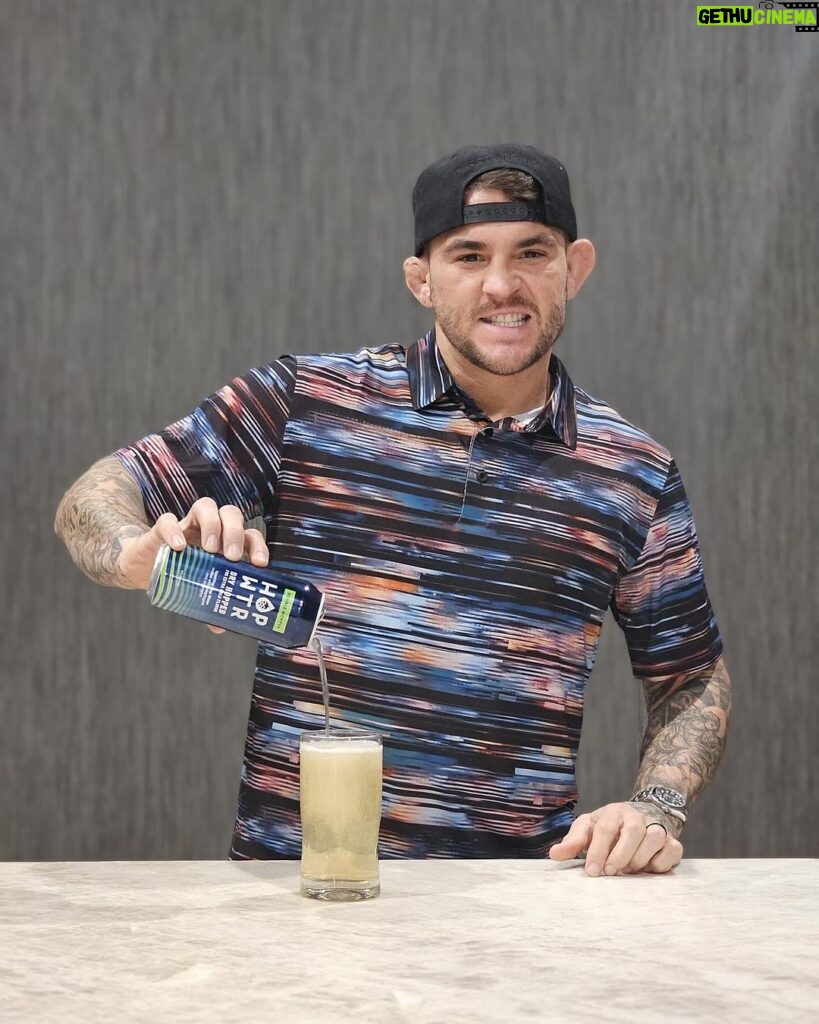 Dustin Poirier Instagram - @hopwtr newest flavor Double Hopped is back in stock! Cold dry hopped with Mosaic hops and micro-filtered for a robust flavor profile, Double Hopped has the same amount of hops used in an IPA. The people have spoken and HOP WTR listened. Pre-order yours today at hopwtr.com to get yours and kick off the new year right. Use code DUSTIN20 for 20% off your order! #yournewhophabit #hopwtrambassador #ad