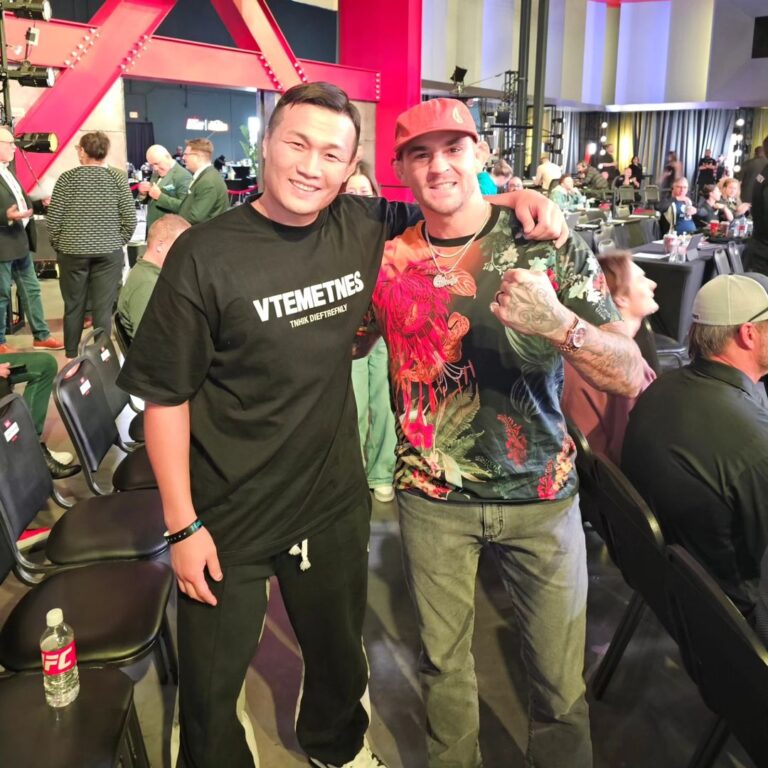 Dustin Poirier Instagram - Ran into an old friend last week! #PaidInFull Las Vegas, Nevada