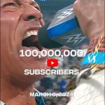 Dwayne Johnson Instagram - 100 MILLION YOUTUBE SUBSCRIBERS! 👏🏾👏🏾 Only the 10th channel globally to ever do so! Helluva milestone that deserves the well earned flowers of recognition 💐🌍 Hyped to see this growth, and much more exciting and expansive work is ahead of us. Congratulations to our hardworking superstars, staff, and crew. The jabroni beating, pie eating, trail blazing, eyebrow raising, downin’ Teremanas at the pubs, sayin’ f**k off you crybabies with a hundred million subs. ~ the people’s champ #directoroftheboard @wwe @tkogrp
