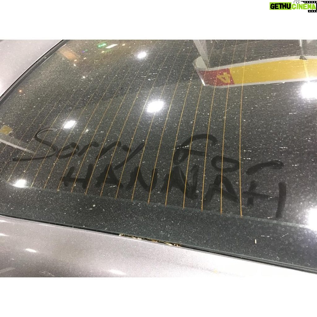 Dylan Minnette Instagram - I don't know if I should be flattered or scared about this being written on my car? Either way, I'm taking it as a reminder that I need to get my car washed.