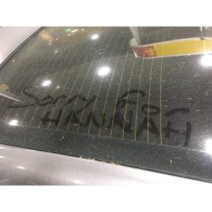 Dylan Minnette Instagram - I don't know if I should be flattered or scared about this being written on my car? Either way, I'm taking it as a reminder that I need to get my car washed.