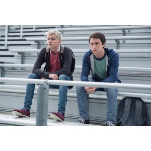 Dylan Minnette Instagram - Overwhelmed by the response to 13 Reasons Why. Thanks to everyone who's been watching and enjoying (and feeling all the feels). I'm more proud of this show, and everyone involved, every day. This is a still from one of my favorite scenes, with @younggoth. 
I also feel it very necessary to add that if you or anyone you know needs help, please go to 13ReasonsWhy.info for resources and information. I realize that this is a TV show, and it's made for entertainment, but I do hope we can also make an impact on your life for the better, once you're past the binging.