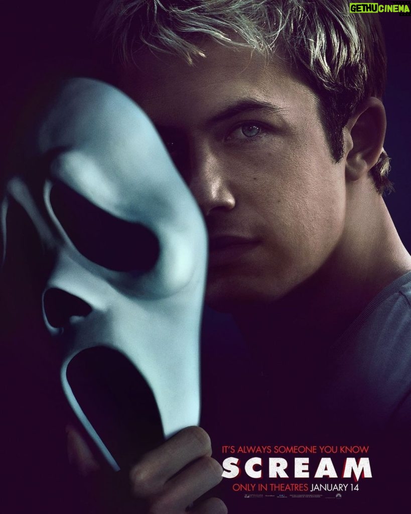 Dylan Minnette Instagram - the killer is on the 2nd poster but definitely not the first.. unless… jk…. unless……….