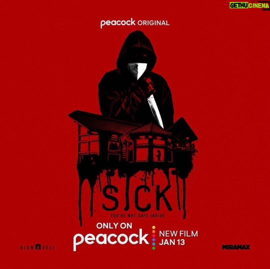 Dylan Sprayberry Instagram - #SICK drops on @peacocktv this Friday the 13th!! Check it out 😈😷