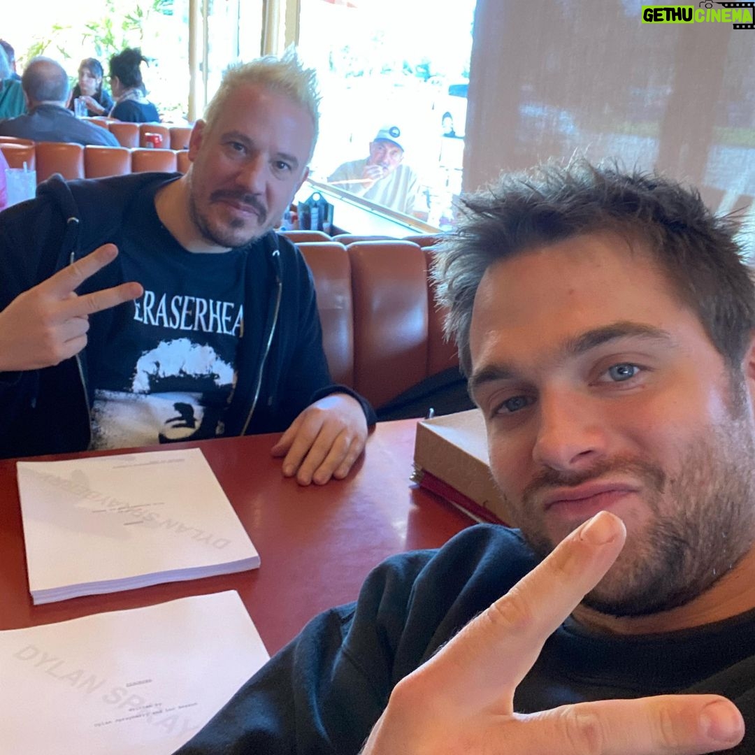 Dylan Sprayberry Instagram - Glad to have my partner in crime @barthelemy.grossmann here in LA. Working on something very special!!!