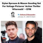 Dylan Sprouse Instagram - Wanna watch two nerds beat each other up on a bridge? That’s what I thought. This flick is gunna be a fun one, @masonthegooding @itsmeganstott @dichenlachman and @tannerzagarino all go crazy in this. A wild ride filled with Army ranger executions all the way through, very fun stuff.