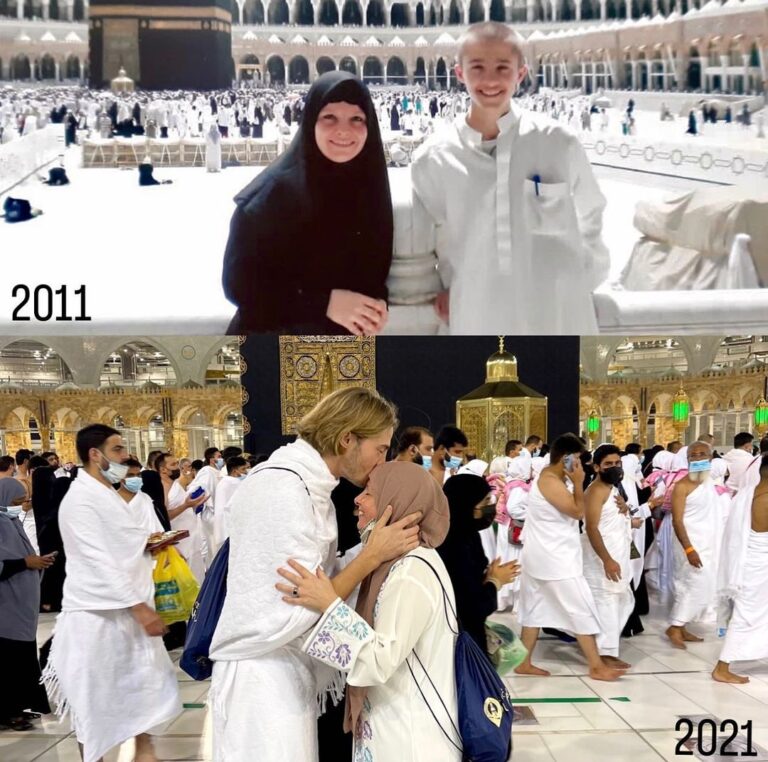 Dylan Thiry Instagram - Une semaine après m’être converti à l’islam, ma mère a mis toutes ses économies pour faire ce voyage à la Mecque. 🕋 Ma mère avait un rêve, c’était de pouvoir retourner un jour à la Mecqua avec ses quatre enfants, mes 3 petits frères et moi-même. J’ai donc réalisé son rêve 10 ans plus tard. Al Hamdoulillah 🤲🏽 #mom #loveyou