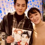 Dylan Wang Instagram - 感谢神尾叶子老师创造了《流星花园》，遇见道明寺真的很幸运，谢谢老师为我画的角色画像，祝您身体健康😛