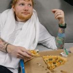 Ed Sheeran Instagram - Divide 7th anniversary throwback dumpington Explanations below 1. At the Grammys telling Rihanna Shape of You was originally with her in mind 2. Me and @missjpeg on the set of Shape of You after the sumo fight 3. Just after finishing painting the cover with @damienhirst 4. Strapped up ready to roll for the Galway Girl vid 5. Celebrating with @rokstoneprod and @jmd_snowpatrol Shape of You going #1 worldwide with a bottle of champs we didn’t end up drinking, it’s still in my cellar, being saved for a special occasion 6. Hanging out with @stormzy after the Ivor’s having won some bronzeware 7. Couple of beers with @zoeydeutch on the set of Perfect 8. With the guys from the Castle video at the Castle 9. My birthday in Brazil on the Divide tour, I asked to play a football game with some ex Brazilian national players. We got spanked 10. Final night of the Divide tour, and campaign, in Ipswich, having a pizza and celebrating the most successful era of my career Til next time x