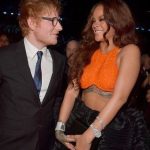 Ed Sheeran Instagram - Divide 7th anniversary throwback dumpington Explanations below 1. At the Grammys telling Rihanna Shape of You was originally with her in mind 2. Me and @missjpeg on the set of Shape of You after the sumo fight 3. Just after finishing painting the cover with @damienhirst 4. Strapped up ready to roll for the Galway Girl vid 5. Celebrating with @rokstoneprod and @jmd_snowpatrol Shape of You going #1 worldwide with a bottle of champs we didn’t end up drinking, it’s still in my cellar, being saved for a special occasion 6. Hanging out with @stormzy after the Ivor’s having won some bronzeware 7. Couple of beers with @zoeydeutch on the set of Perfect 8. With the guys from the Castle video at the Castle 9. My birthday in Brazil on the Divide tour, I asked to play a football game with some ex Brazilian national players. We got spanked 10. Final night of the Divide tour, and campaign, in Ipswich, having a pizza and celebrating the most successful era of my career Til next time x
