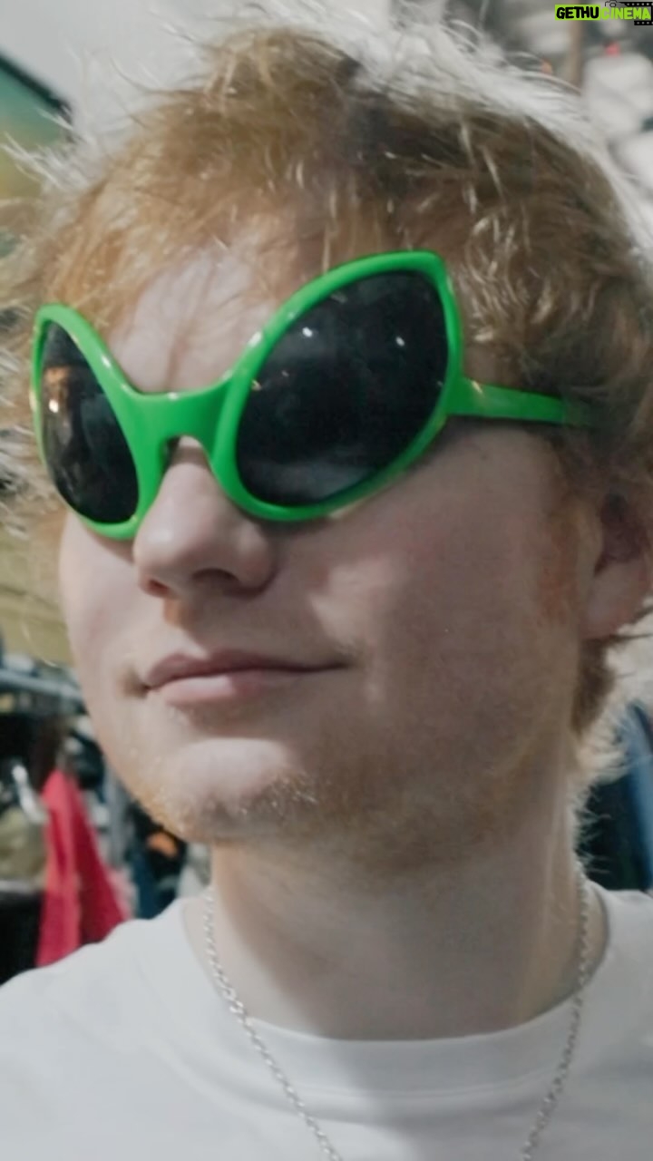 Ed Sheeran Instagram - 7 years of Divide today, time flies eh. To celebrate I went to some indie record stores in Jakarta and hid some signed vinyls in them, and tried on some sunnies, too jazzy?