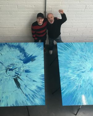 Ed Sheeran Instagram - Divide 7th anniversary throwback dumpington

Explanations below 

1. At the Grammys telling Rihanna Shape of You was originally with her in mind

2. Me and @missjpeg on the set of Shape of You after the sumo fight

3. Just after finishing painting the cover with @damienhirst 

4. Strapped up ready to roll for the Galway Girl vid

5. Celebrating with @rokstoneprod and @jmd_snowpatrol Shape of You going #1 worldwide with a bottle of champs we didn’t end up drinking, it’s still in my cellar, being saved for a special occasion

6. Hanging out with @stormzy after the Ivor’s having won some bronzeware 

7. Couple of beers with @zoeydeutch on the set of Perfect

8. With the guys from the Castle video at the Castle 

9. My birthday in Brazil on the Divide tour, I asked to play a football game with some ex Brazilian national players. We got spanked

10. Final night of the Divide tour, and campaign, in Ipswich, having a pizza and celebrating the most successful era of my career

Til next time x