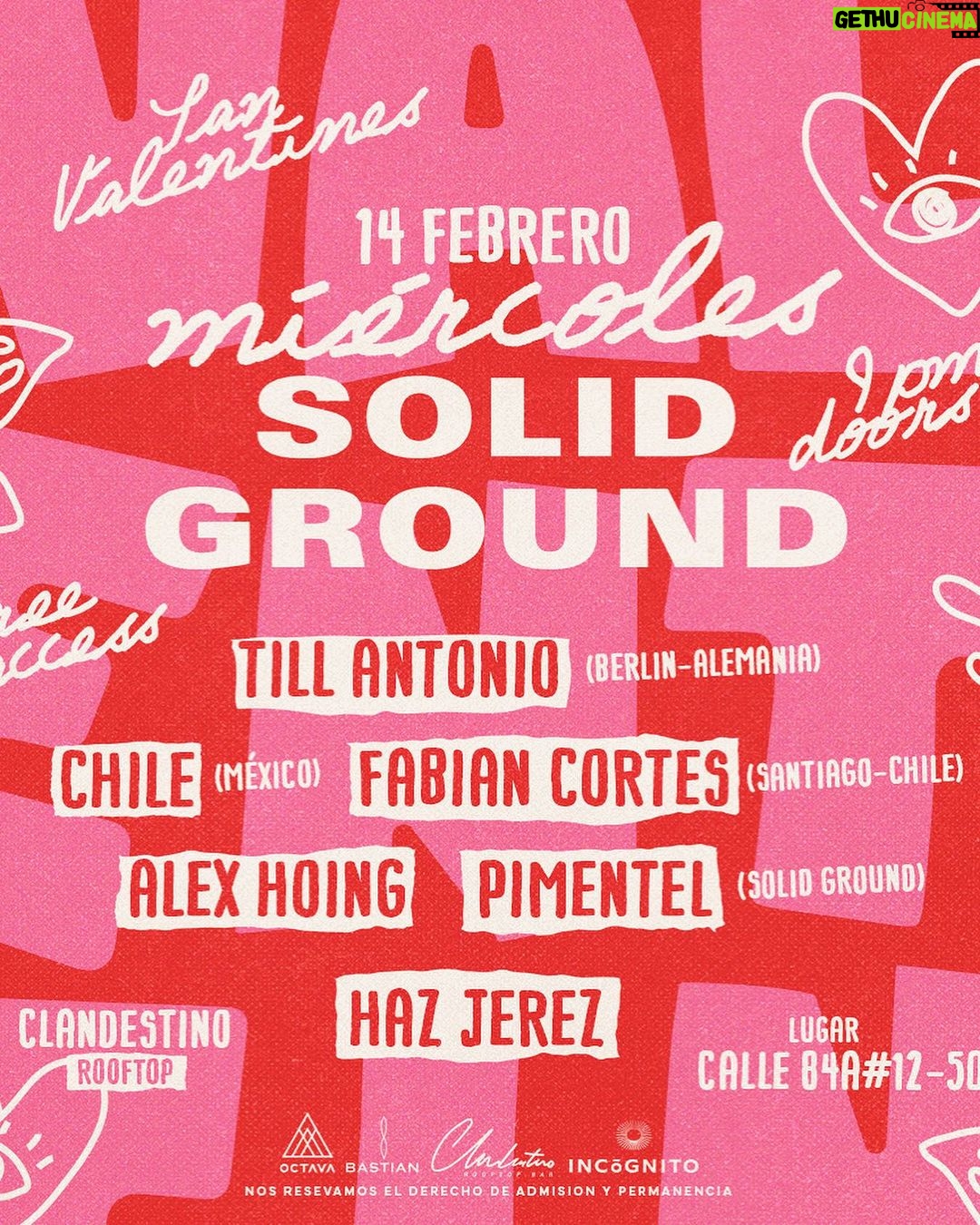 Eduardo Miranda Instagram - Este año me tocó pasar el 14 de febrero en Colombia haciendo lo que más me gusta 🙏 ❤️! Los veo a todos en @clandestinobog en el evento de @solidground_colombia 🔥 📸: @jerrybudar Bogotá, Colombia