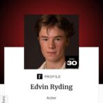 Edvin Ryding Instagram - incredibly grateful for this, thank you thank you thank you @forbesunder30 🕊❣️🪐
