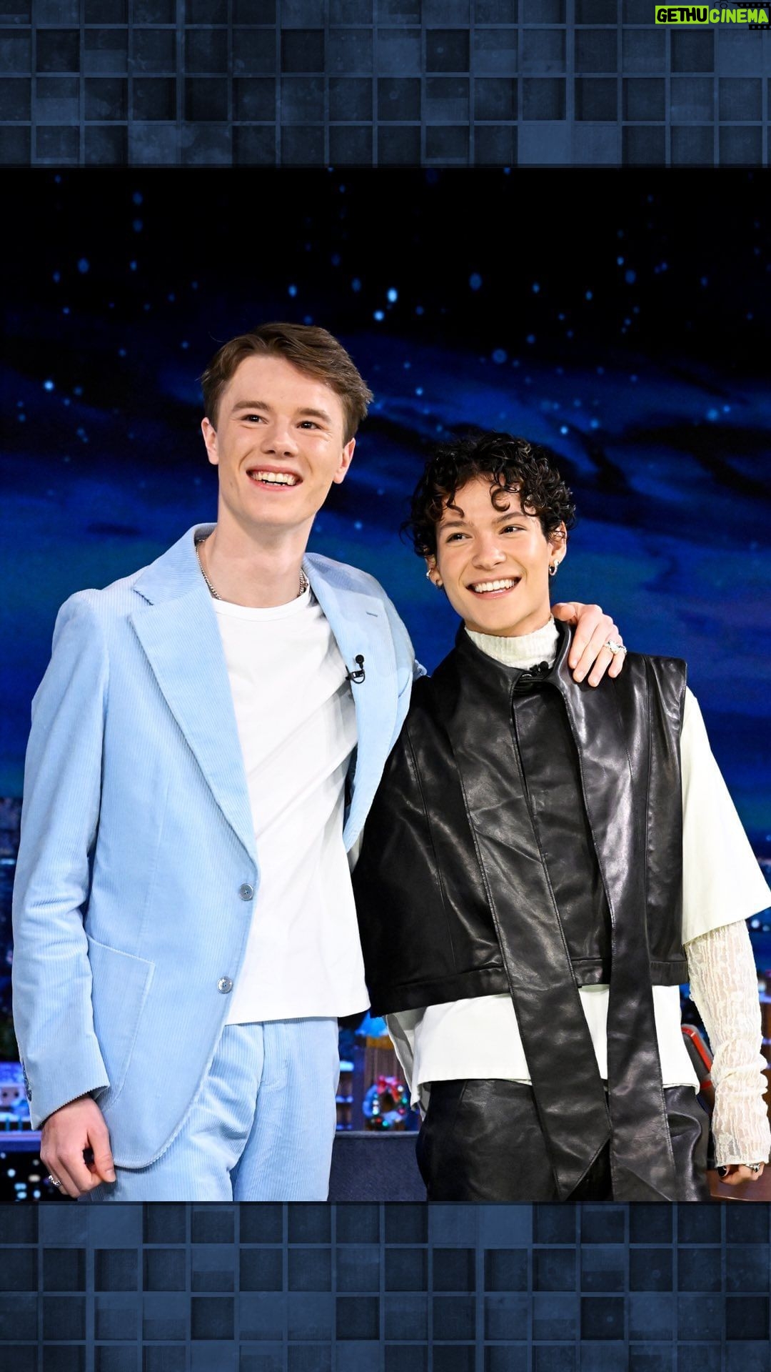 Edvin Ryding Instagram - @edvinrydings & @officialomar’s chemistry started long before co-starring on #YoungRoyals 👀 #EdvinXOmarOnFallon The Tonight Show Starring Jimmy Fallon
