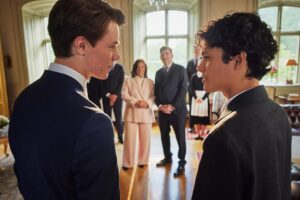 Edvin Ryding Instagram - The visuals for season 3…. so excited for you to see Wille, Simon and the rest of the Hillerska icons grow💜 
On Netflix in March!!!🫶🏻