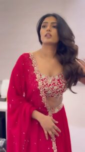 Eesha Rebba Instagram - Obsessed with this song! 🥀 Styling @priyankav____ Outfit @anushareddy.couture Makeup @venkateshparam Hair @durgarao_kvv