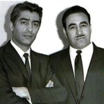 Ehsan Khajeamiri Instagram - خیلی این عکس دوست داشتم گفتم با شما به اشتراک‌بزارم مرحوم فردین در کنار پدرم