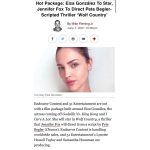 Eiza González Instagram - The moment I read this script I couldn’t hold my need to commence this journey. The Tale directed by the incredible Jennifer Fox captured wonderfully performances and voices in female characters we rarely see on the big screen. I can’t thank her @lynettehowelltaylor and Sam enough for trusting me with this incredible complex character. Thrilled for what’s to come ❣️