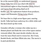 Eiza González Instagram - Hello @primevideo ! Thrilled to share the news We are so happy for you to dive into the world of ASH. And now everyone around the world can see it! We are beyond proud of it. See you soooon….🚀🛸🪐✨
