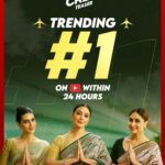 Ekta Kapoor Instagram - Clear the runway! #CrewTeaser has landed on the #1 spot on YouTube! 🛫🥰 🔗- Link in bio #CrewInCinemasOnMarch29 @tabutiful @kareenakapoorkhan @kritisanon @diljitdosanjh and a special appearance by @kapilsharma @saswatachatterjeeofficial #RajeshSharma @shobha9168 @anilskapoor @rheakapoor @kumartaurani @rajoosworld #MehulSuri @nidsmehra @jpaarth @vivek.koka @anirudh_k_sharma @balajimotionpictures @akfcnetwork @tips