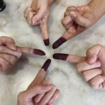 Elizabeth Tan Instagram - First time undi harini ☺️ beratur utk dua jam but so worth it. I hope korang semua pergi undi tadi! Skrg jom sama2 nervous tunggu results omggg hehehe