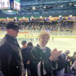 Elizabeth Warren Instagram - Boston women’s hockey won in sudden death overtime! So much fun to watch the game in Lowell and drop the ceremonial first puck. 🏒🥅
