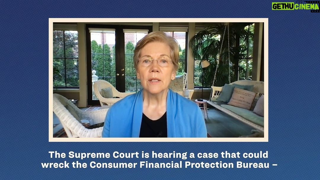 Elizabeth Warren Instagram - @Sherrod, @RaphaelWarnock, and I explain what’s going on—and what’s at stake—with the Supreme Court case on the Consumer Financial Protection Bureau.