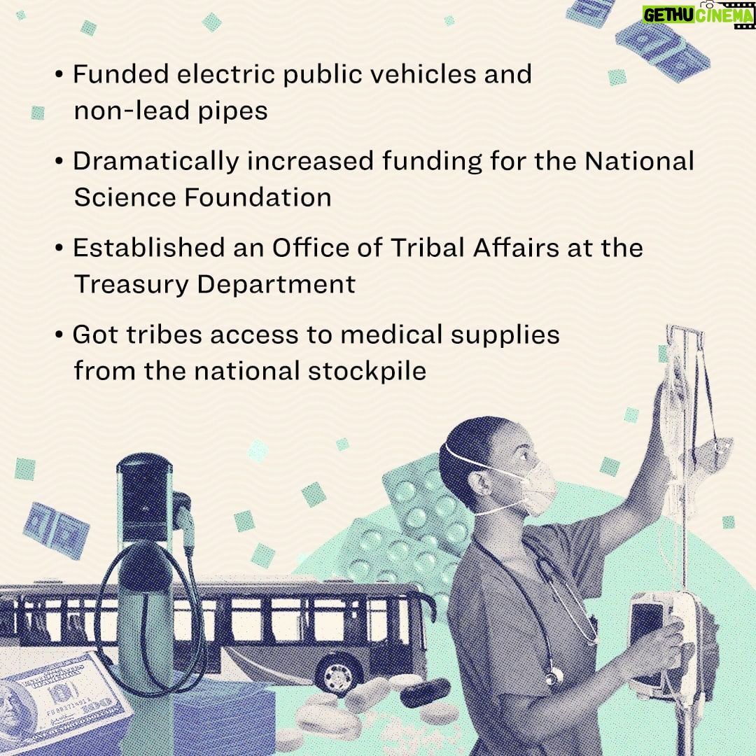 Elizabeth Warren Instagram - You’ve probably heard about big wins under the Biden-Harris administration like fighting climate change & upgrading infrastructure. Here are a few more ahead of the #StateOfTheUnion—and some that may have flown under your radar. Brought to you by a persistent grassroots movement. By the way: six years ago today, Mitch McConnell banned me from speaking on the Senate floor after I started reading a letter by Coretta Scott King. He was trying to silence a whole movement. Nevertheless, we persisted. We took back power. And we’re using it to make real change.
