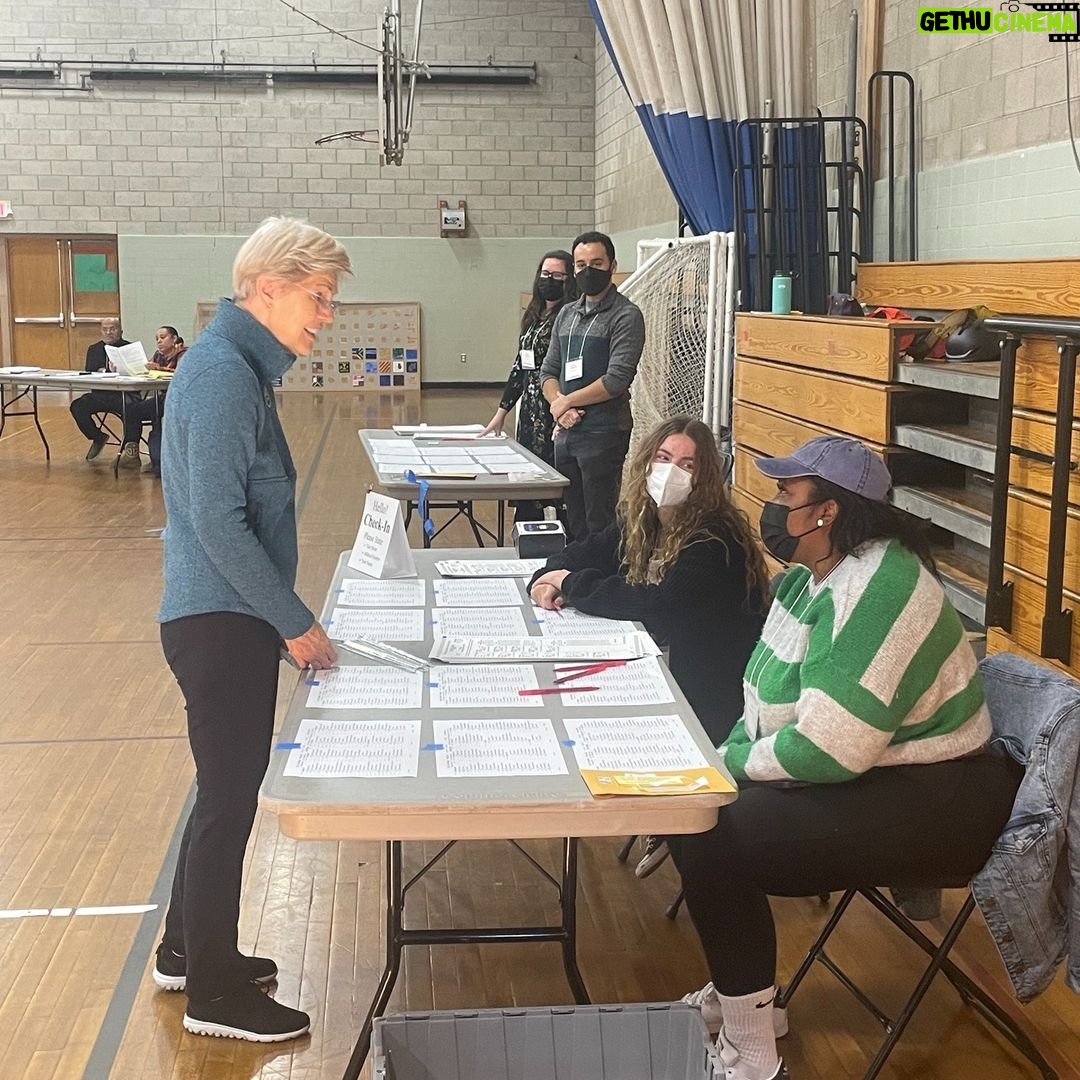 Elizabeth Warren Instagram - In every election, we get a chance to shape who our government works for. Bruce and I cast our ballots this morning—make a plan to make your voice heard today, and you might even come across a bake sale at your polling place like we did! IWillVote.com
