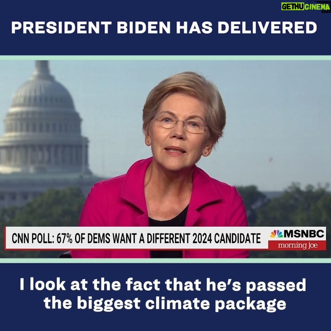 Elizabeth Warren Instagram - @JoeBiden and @KamalaHarris are putting money back in working people’s pockets and fighting to protect our freedoms. Let’s do everything we can to keep them in the White House and help them finish the job.