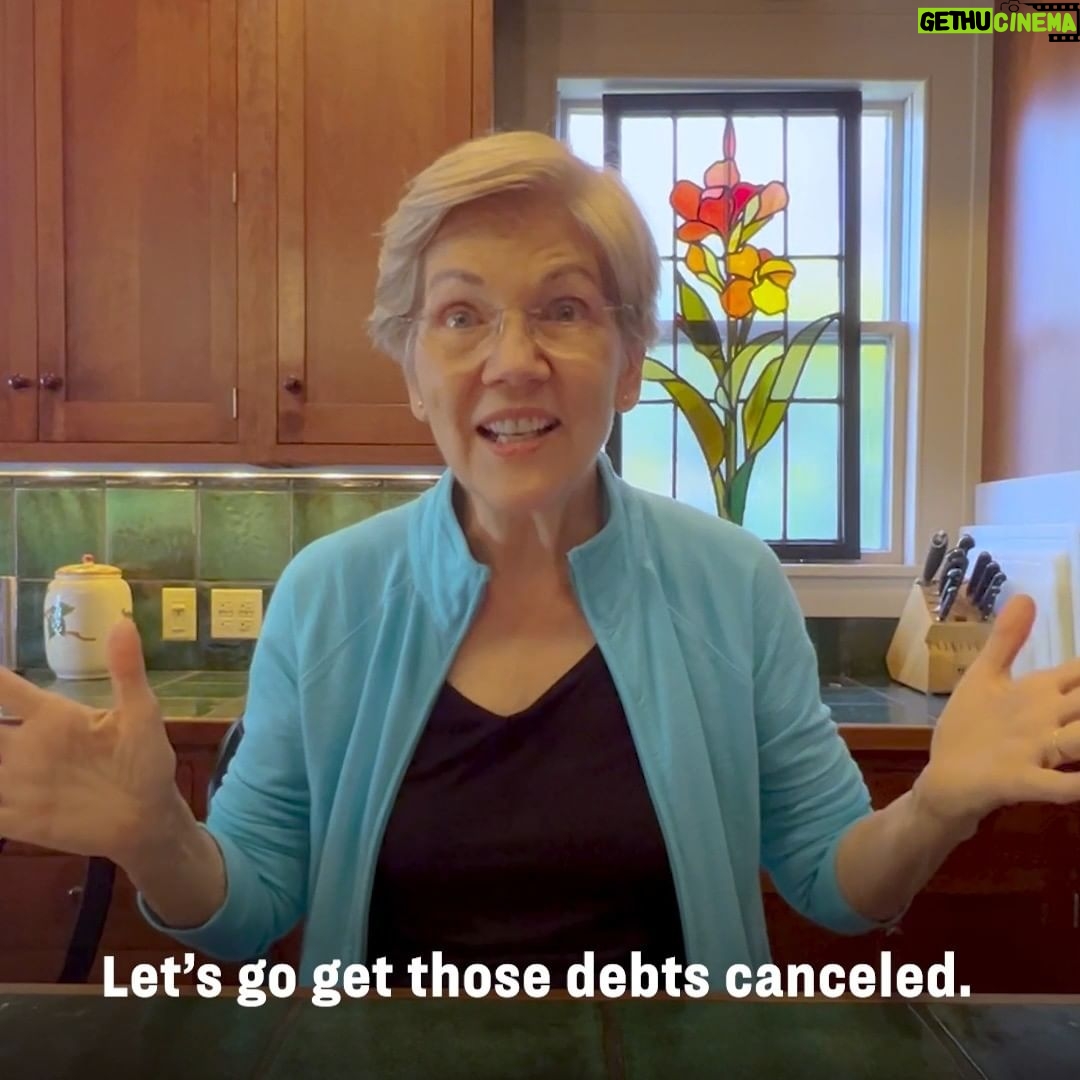 Elizabeth Warren Instagram - Heather’s never missed a student loan payment. But they could only go towards her growing interest—the principal never shrank. Until President Biden’s historic announcement, which will cancel her entire balance! I gave her a call to talk about what this means for her.