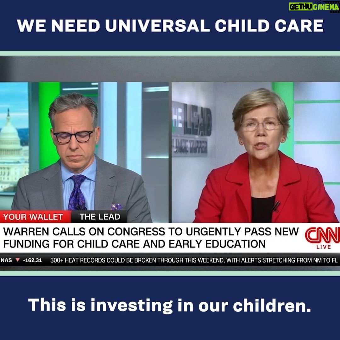 Elizabeth Warren Instagram - Here’s what will happen if Congressional Republicans get their way and let federal child care funding fall off a cliff.