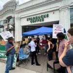Elizabeth Warren Instagram - I visited Starbucks workers organizing with Boston Starbucks Workers United—who’ve been on strike for more than three weeks—to say that their fight is my fight. I stand in solidarity with them, and when working people fight, working people win.
