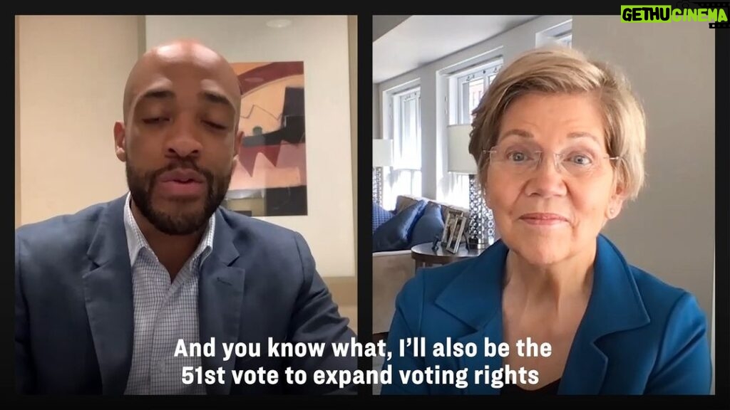 Elizabeth Warren Instagram - We only had a few minutes, but @TheOtherMandela and I still crammed in lots of reasons why we need to send Ron Johnson packing: