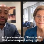 Elizabeth Warren Instagram - We only had a few minutes, but @TheOtherMandela and I still crammed in lots of reasons why we need to send Ron Johnson packing: