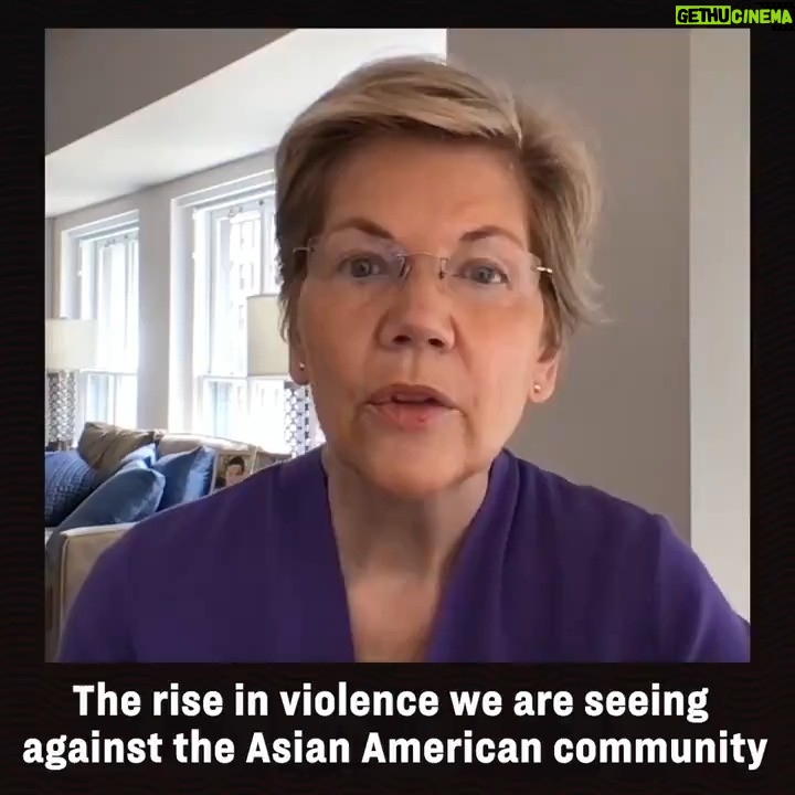 Elizabeth Warren Instagram - One year ago today, a shooter tore apart families in the Atlanta area and instilled fear in AAPI communities across the country. I’m thinking about the victims, their loved ones, and everything we still have to do to #StopAsianHate. #RememberingMarch16 Last year, I spoke about how the recent, horrifying violence against Asian Americans is part of a long, ugly history—and how our government must use every tool to keep people safe. Since then, President Biden has signed @MazieForHawaii and @Grace4NY's bill to strengthen the reporting of anti-Asian hate crimes. We’ve got to keep working to #StopAAPIHate, root out bigotry, and ensure safety and justice.