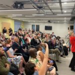 Elizabeth Warren Instagram - We had a great Meet and Greet in Randolph tonight. We talked about Roe, gun safety, student loan debt cancellation, and non-compete reform.