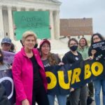 Elizabeth Warren Instagram - I joined activists on the steps of the Supreme Court yesterday to say we are not going back. We are in this fight all the way for abortion rights.
