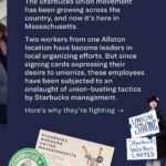 Elizabeth Warren Instagram - The Starbucks union movement has been growing across the country, and now it’s here in Massachusetts. Workers at two stores in Boston are fighting to unionize—voting ends this Friday, April 8. Swipe through this series to hear their stories and hear about the ugly union-busting tactics they’re up against. Now is the moment to raise our voices in support of the right to form a union and in solidarity with Kylah, Ash, and the rest of the @SBWorkersUnited movement. I’m in this fight all the way.